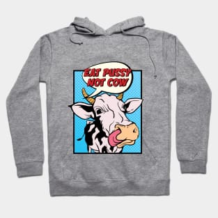 Retro Vegan Joke Eat Not Animals Hoodie